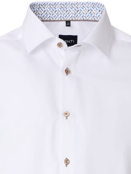 Venti Heren Overhemd Wit Modern Fit Katoen 154409500-000 Wit - 3XL