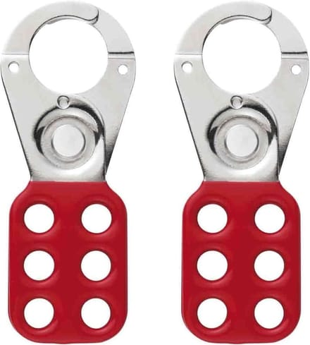 Veiligheidshaspeset voor lockout-tagout procedures - 25 mm openingsafstand - rood