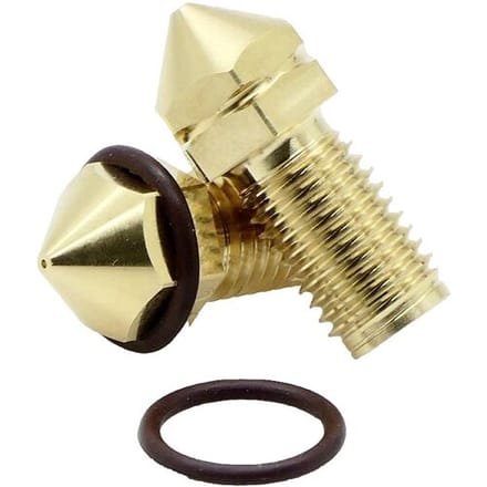 FabConstruct Nozzle Brass 0,8 mm voor Ultimaker UM3, S3, S5, S5 Pro Geschikt voor: Ultimaker 3 Brass Nozzle AA RN35483