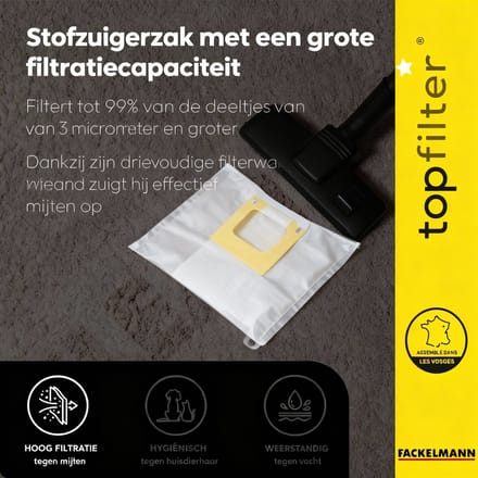 Set van 4 stofzuigerzakken Hoover TopFilter Premium