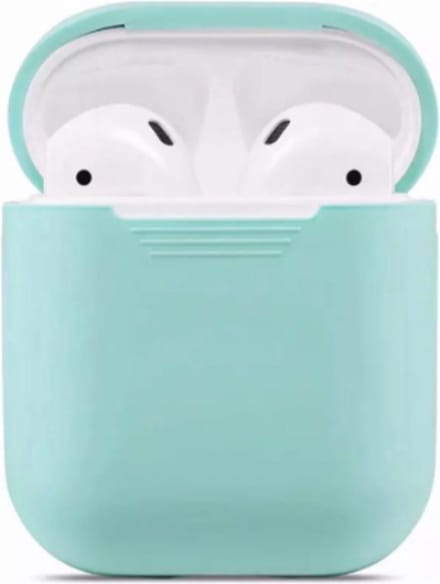 Smartphonica AirPods 1/2 siliconen hoesje - Turqoise