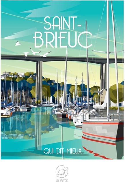 La Loutre puzzel Saint-Brieuc 1000 stukjes - legpuzzel.
