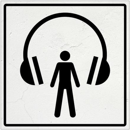 Audiotour bord | Forex Re materiaal | 20 x 20 cm