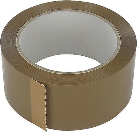 Verpakkingstape 6 stuks tape bruin acryl PP - 66 meter x 50mm
