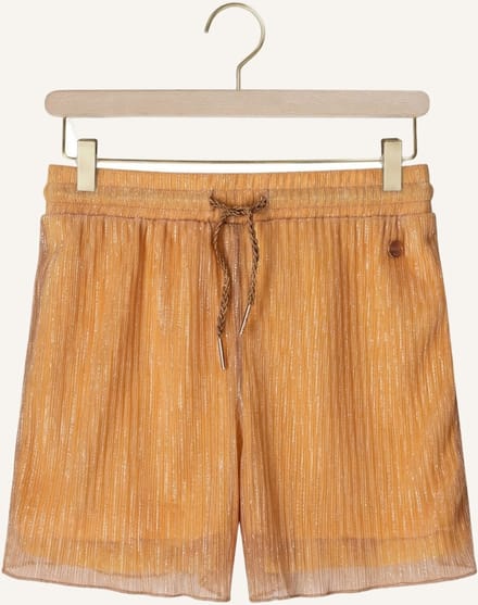 Nono Sunny Shiny Plissee Short Broeken Meisjes - Goud - Maat 146/152
