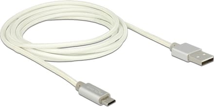Delock - USB 2.0 A Male naar USB 2.0 Micro Male - 2 m