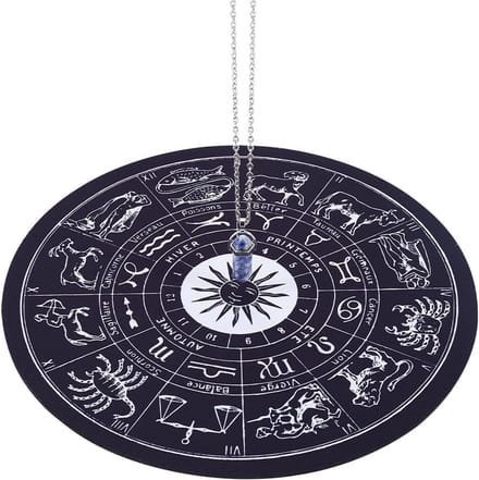 CRASPIRE Garland Pad Making Kits Dowsing Divination Astrology Pads Rubber Altar Garland Mats Constellation with DIY Blue Spot Jasper Pointed Pendants Metaphysical Message Board for Divining