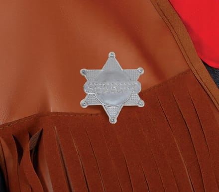 Étoile de Shérif en Plastique Badge de Cowboy