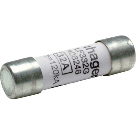 Hager Industriële Cilindrische Zekering 32A 400V 10x38mm - LF332G [10 Stuks]