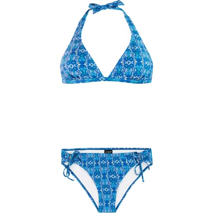 Protest PRTMuscle - Halter bikini set Dames - Koordsluiting - Uitneembare vulling - Normale pasvorm - Blauw