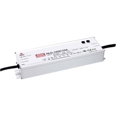 MEAN WELL HLG-185H-30A LED-driver, LED-transformator Constante spanning, Constante stroomsterkte 186 W 6.2 A 30 V/DC PFC-schakeling,...