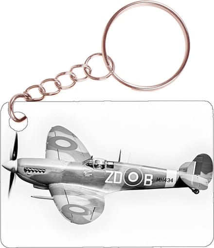 Sleutelhanger 6x4cm - Spitfire - WW2 - RAF Fighter