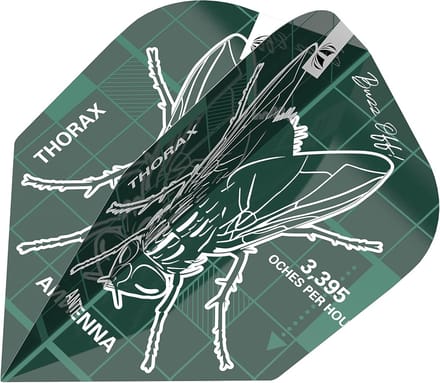 Dart Flights - Vlinderdas Vorm - Precisie Werpen - 100 Micrometer Dik - No.6 Formaat - Groen