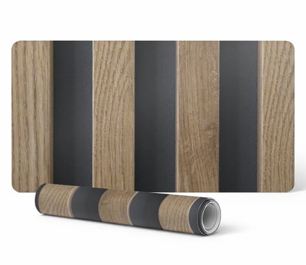 Antislip muis- en toetsenbordmat, houten latten, 100x50 cm