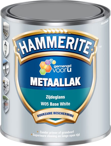 Hammerite - Metaallak Zijdeglans - Crème - 1 L