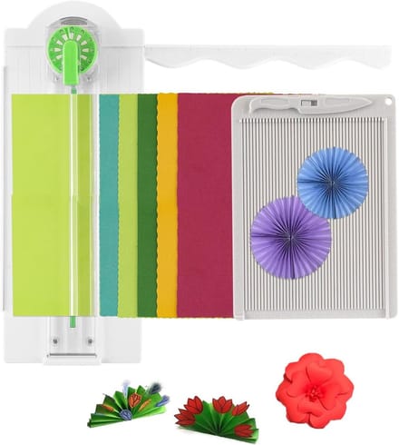 Papier Trimmer - Snijmachine Scrapbooking - Kaarten Maken - Twaalf Vormen - 36 cm - Grijs