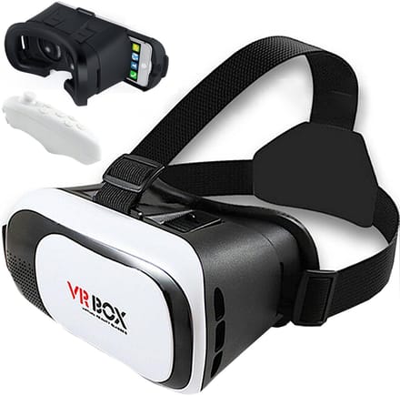 Retoo Virtual Reality Bril voor Smartphones 3.5-6.3 Inch met Bluetooth Remote Control