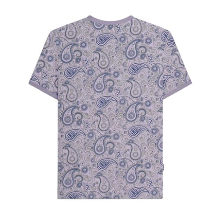 Lambretta Heren SS25 Paisley T-shirt (Schemer/grijs)