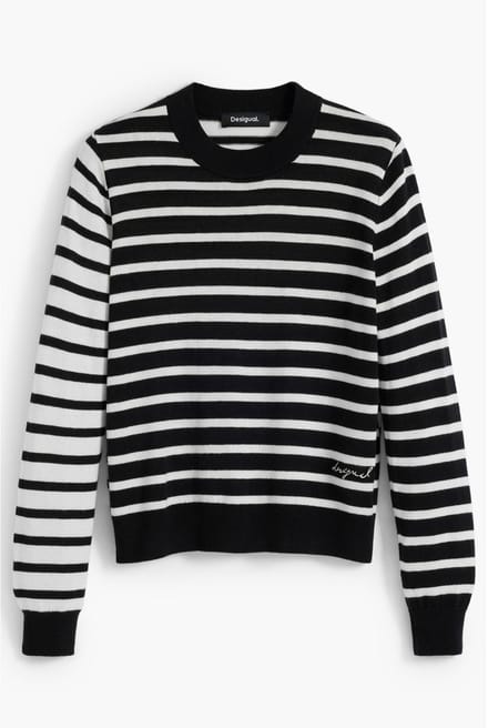 Desigual Trui in Zwart Wit