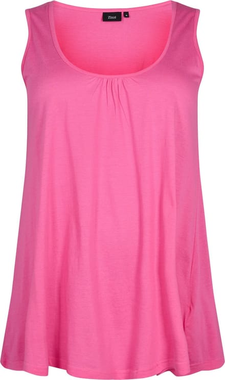 ZIZZI VAMANDA, S/L, TOP Dames Blouse - Pink - Maat M (46-48)