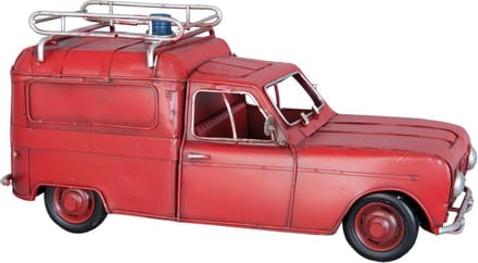 Clayre & Eef Model brandweerwagen 12x28x12 cm