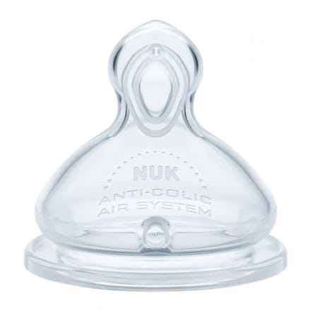 NUK First Choice flesspeen M 3+ maanden siliconen - Speen