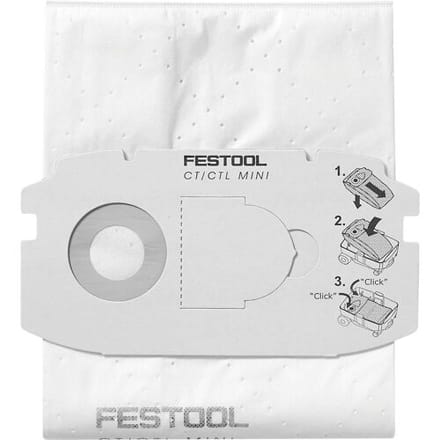 Festool 5x SELFCLEAN Filterzak SC FIS-CT MINI - 498410