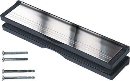 Deurbrievenbus - Brievenbus met mouw - Post ontvangen - Verstelbare dikte - 306 cm - Zwart/zilver
