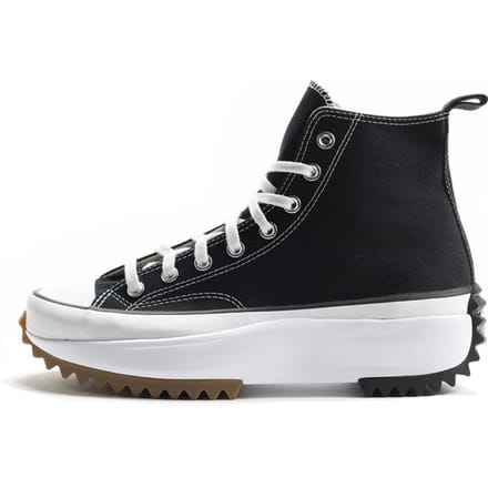 Baskets Converse Run Star Hi Noires Unisexe Blanc Gomme 166800C 44 black