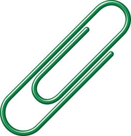 paperclips Alco 26mm rond doos a 100 stuks donkergroen