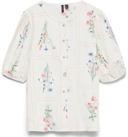 VERO MODA - VMJAMIE ELSE 2/4 TOP WVN - Dames - Blouses