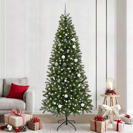 vidaXL Kunstkerstboom Groen 240 cm PE en PVC