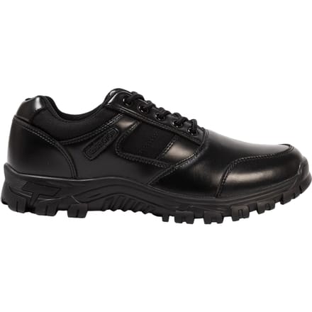 Giorgio Leren herenschoenen met logo (Zwart)
