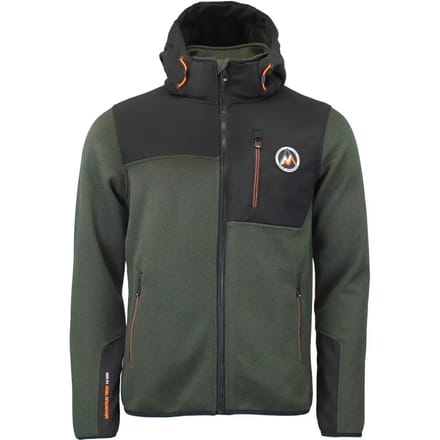 Afneembare hoodie met softshell panelen Peak Mountain Carhood