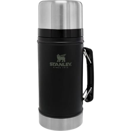 Stanley Classic Legendary Food Jar 0.94L - Thermos Lunchbox Houdt 20 Uur Warm - Deksel Dient Als Kom - Lekvrije Voedselcontainer - BPA-Vrij - Vaatwasserbestendig - Matte Black