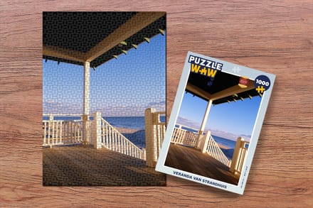 Puzzel Strand - Wit - Huis - Legpuzzel - Puzzel 1000 stukjes volwassenen