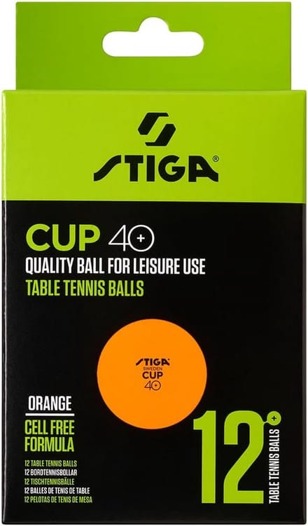Tafeltennis Ballen 40+ ITTF-Goedgekeurd - Pack van 12 - Oranje