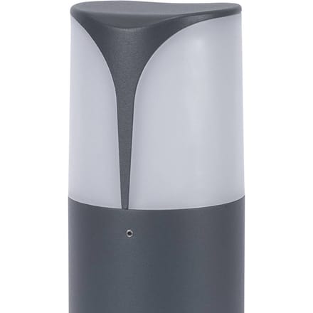 Forlight sokkellamp Astra, hoogte 30 cm, antraciet, aluminium