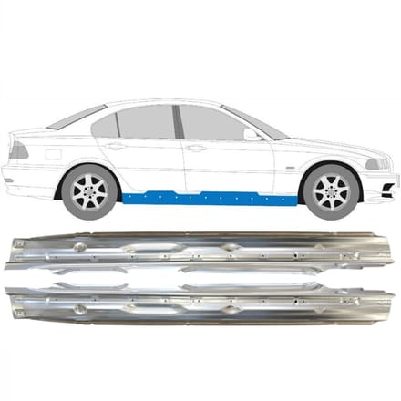 Volledige dorpel voor BMW 3 E46 1998-2006 / Links + Rechts / Set