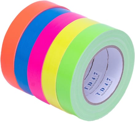 TD47 Gaffa Tape Fluor Deal (5 rollen / 25mm)