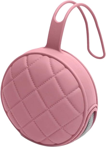 Fopspeentas - Siliconen etui - Kleine spullen bewaren - Gladde ritssluiting - 12 x 12 x 6 cm - Lichtroze