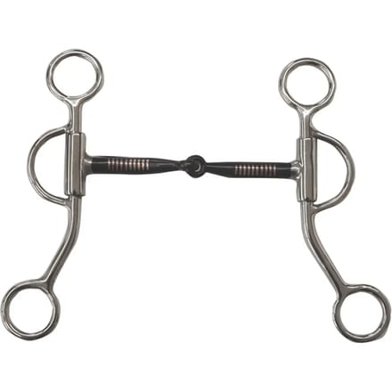 Mors western snaffle voor paard met koperinleg Pool's
