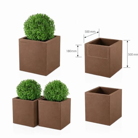 Plantenbak Ava corten effect