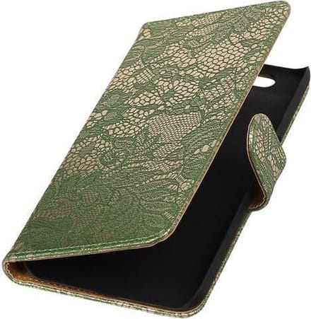 Huawei Nexus 6P - Lace Donker Groen Booktype Wallet Hoesje