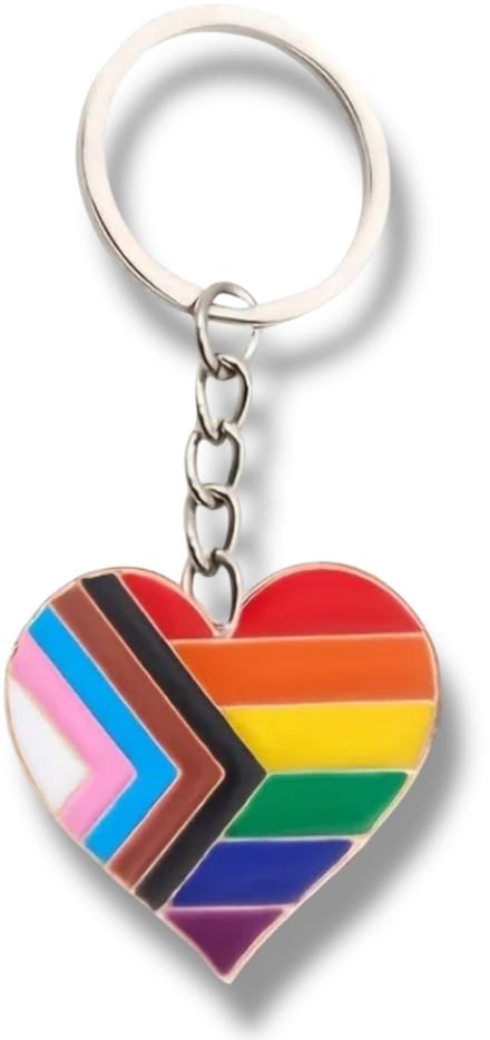 Sleutelhanger – Regenboog Hart (Pride Edition) – Acryl – 7 cm