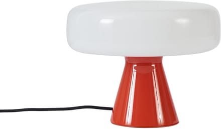 QAZQA knop - Retro Tafellamp - 1 lichts - H 22 cm - Rood - Woonkamer
