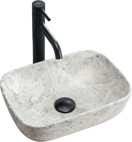 REA Camelia Opzetwastafel / Waskom - Light Stone - 42 x 34 x 14 cm.