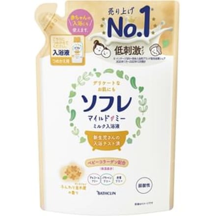 BATHCLIN - Sofre Mild Me Milk Bath Liquid Soft Osmanthus 600ml Refill