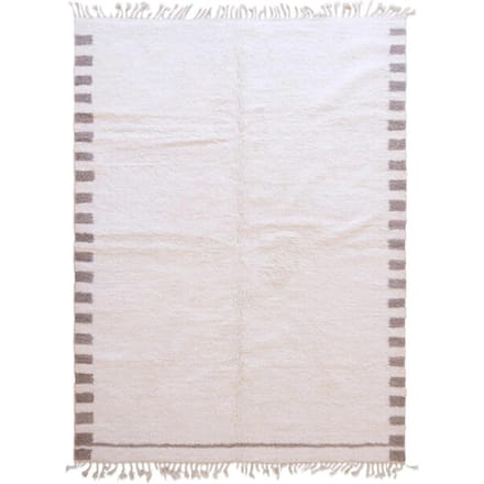 AFK Living Berbertapijt elegant met gestreepte rand van wol