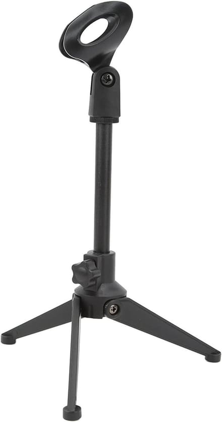 Desktop Mini Microfoonstandaard met Verstelbare Houder en Draagbare Tafelstandaard